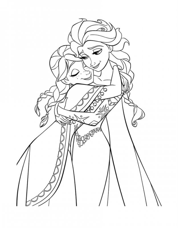Fisă de colorat cu Elsa de colorat p14