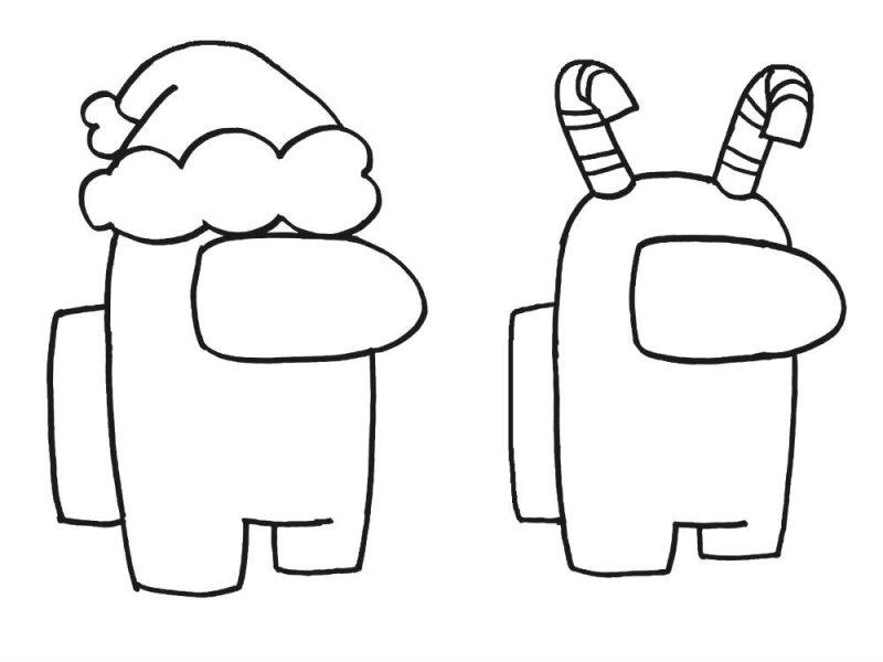 Fisă de colorat cu Among Us de colorat p6