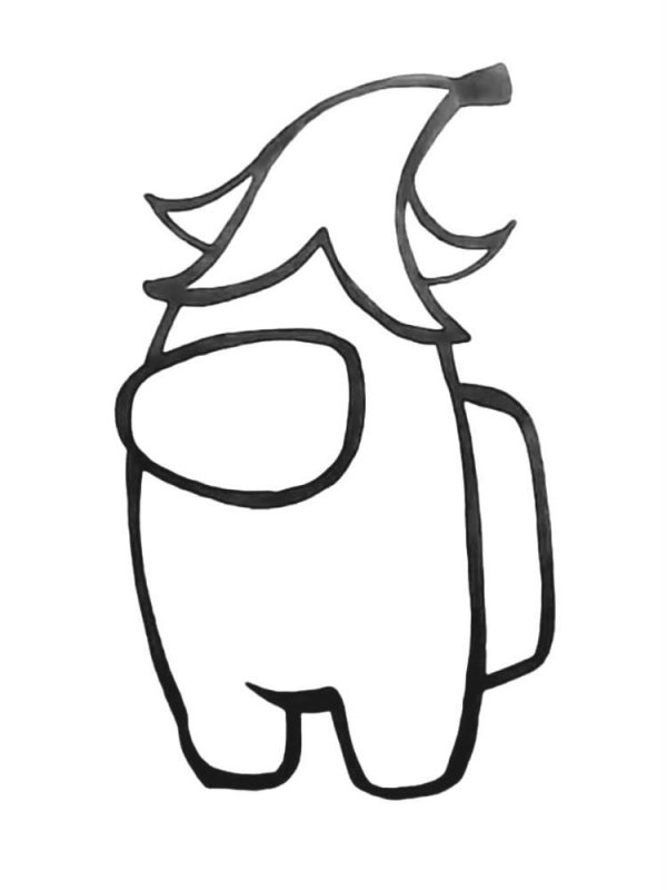 Fisă de colorat cu Among Us de colorat p17