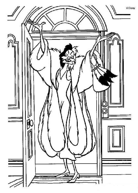 Fisă de colorat cu 101 dalmatieni de colorat p40