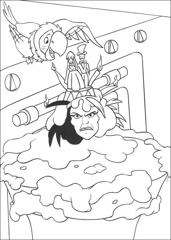 Fisă de colorat cu 101 dalmatieni de colorat p54