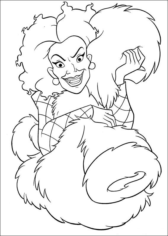 Fisă de colorat cu 102 dalmatieni de colorat p14