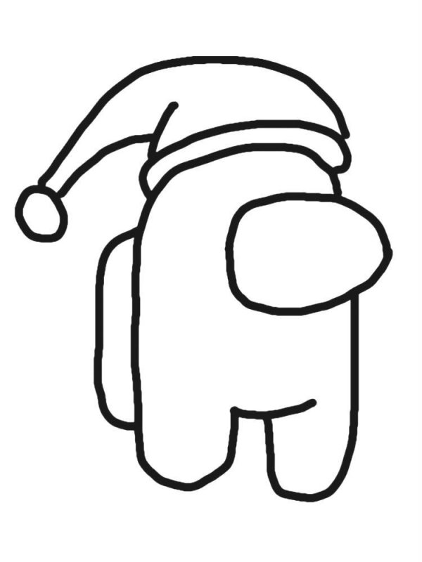 Fisă de colorat cu Among Us de colorat p3