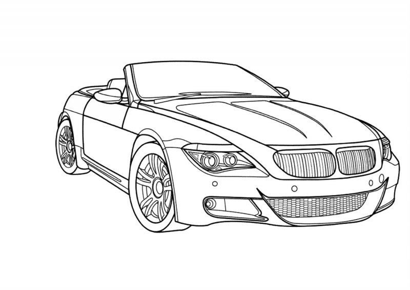 Fisă de colorat cu Masini de colorat p4