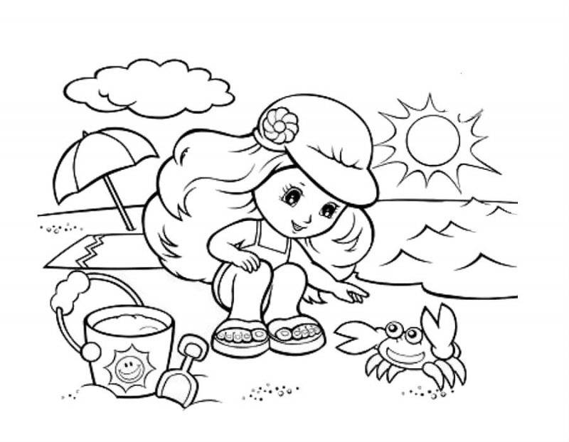 Peisaje de vara de colorat p3