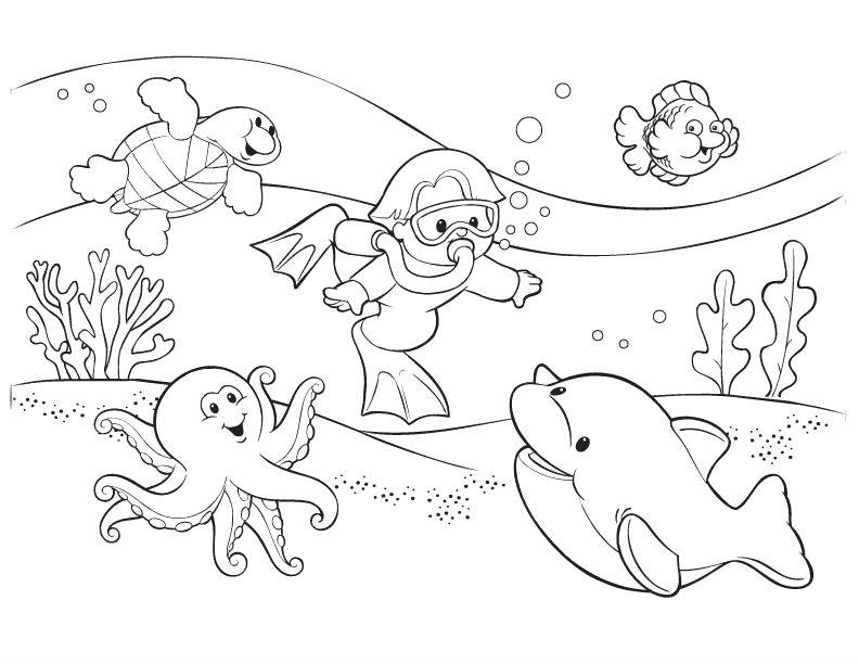 Peisaje de vara de colorat p16