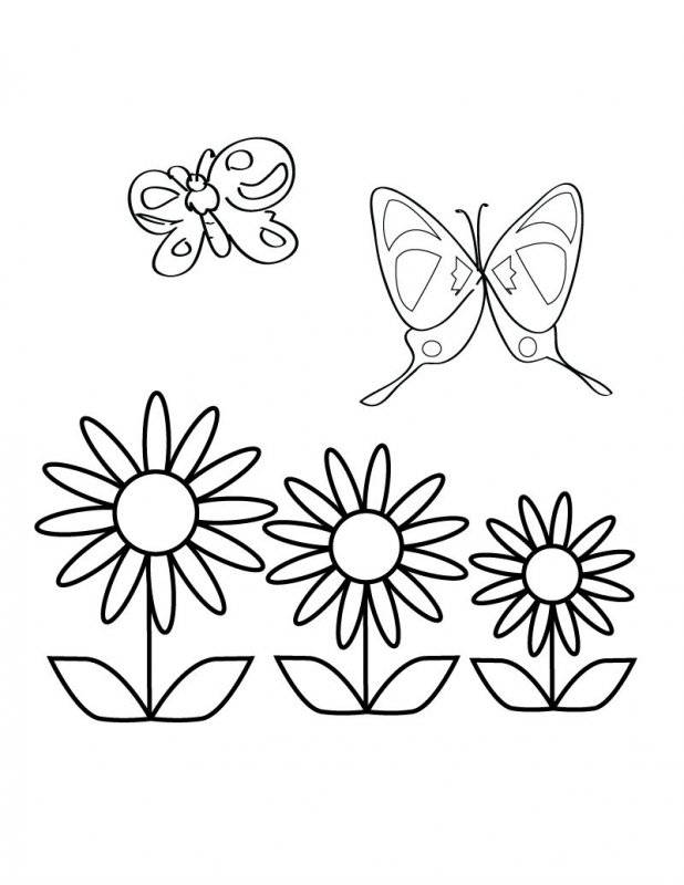 Peisaje Primavara de colorat p5