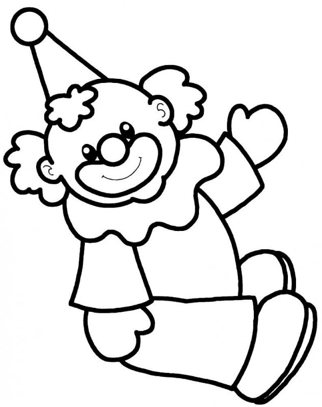 Clovn de colorat p8