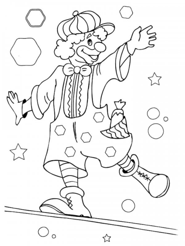 Clovn de colorat p22