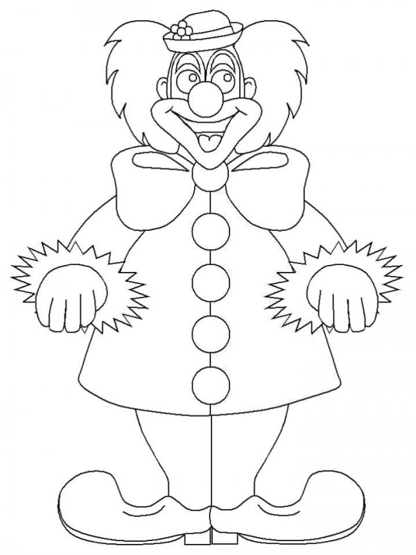 Clovn de colorat p12