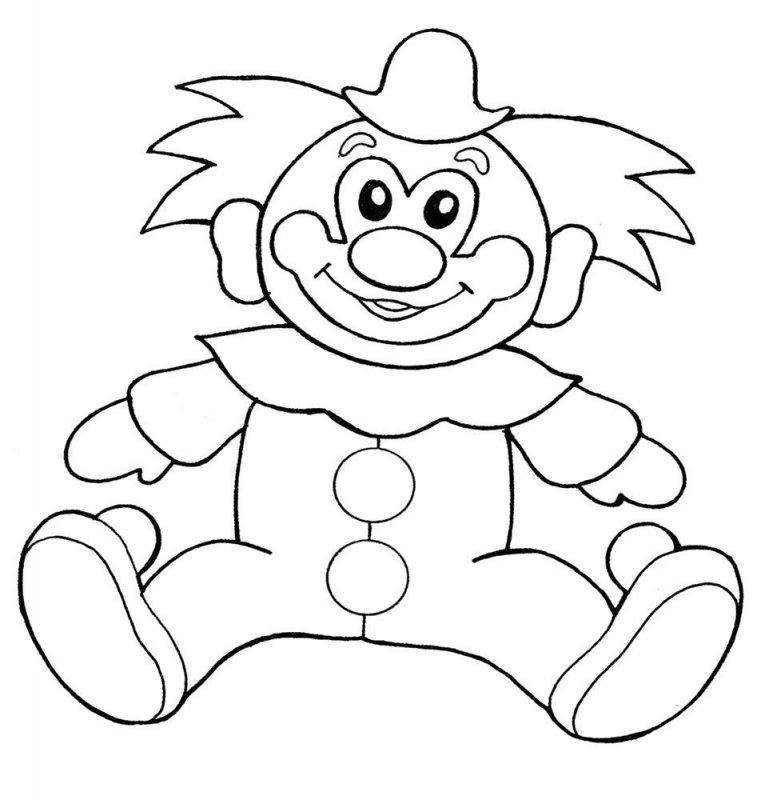 Clovn de colorat p1