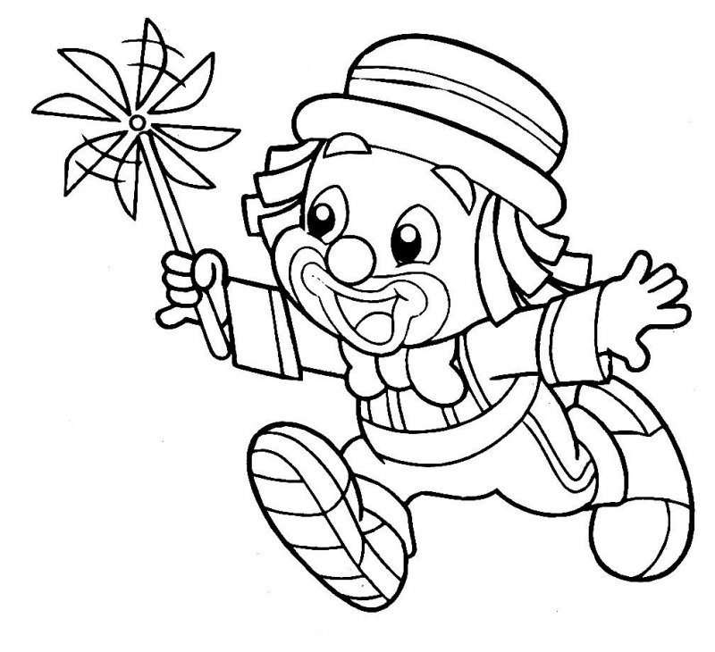 Clovn de colorat p20