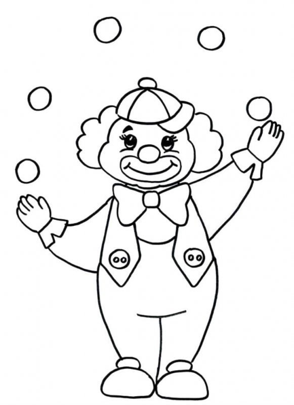 Clovn de colorat p2