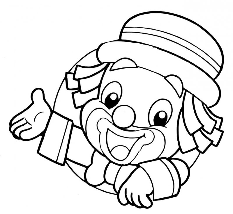 Clovn de colorat p23