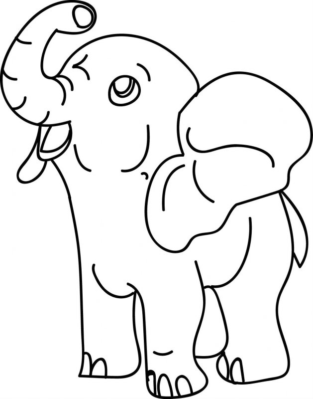 Elefant de colorat p8
