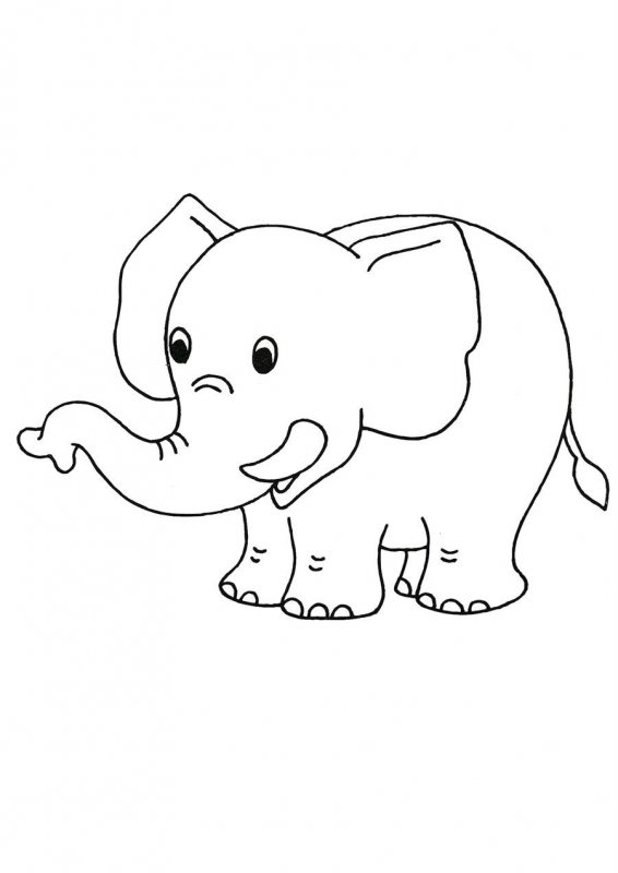 Elefant de colorat p45