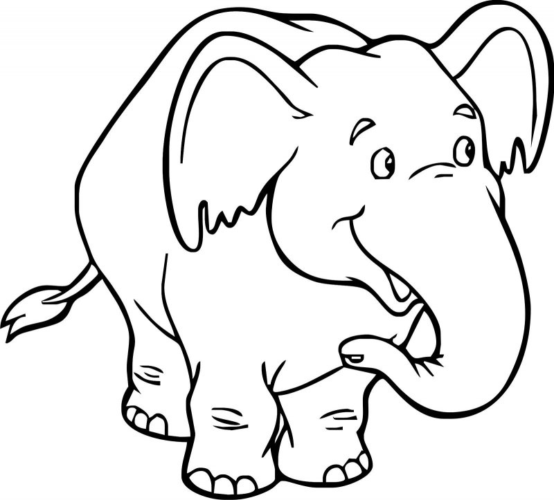 Elefant de colorat p21