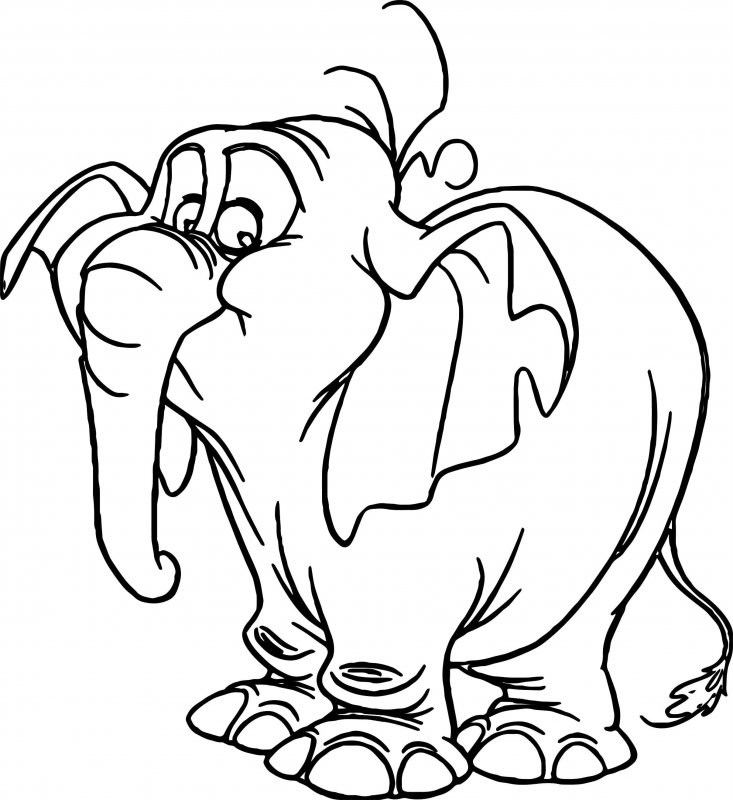 Elefant de colorat p51