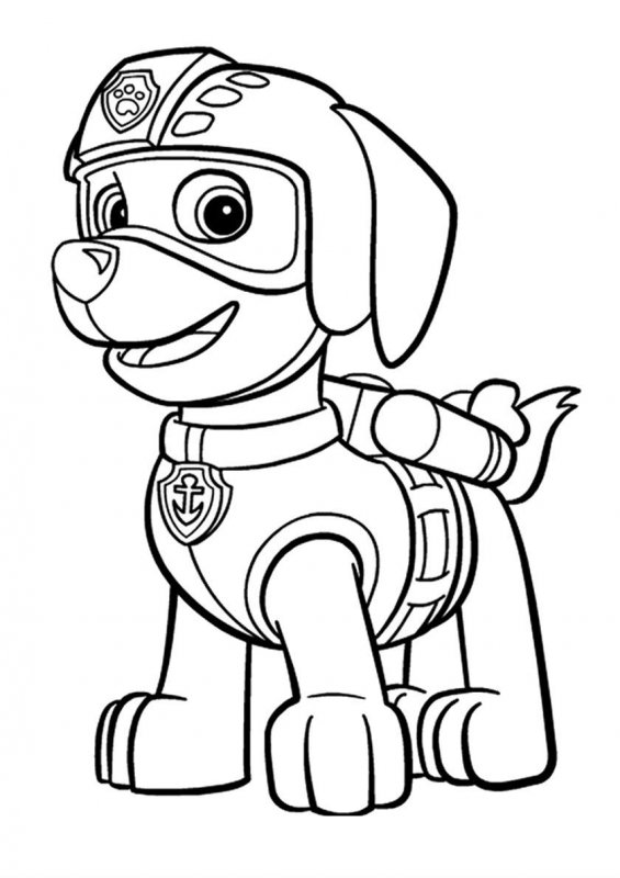 Patrula Catelusi de colorat p1