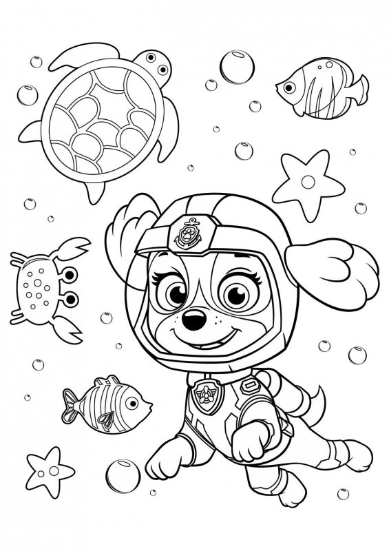 Patrula Catelusi de colorat p23