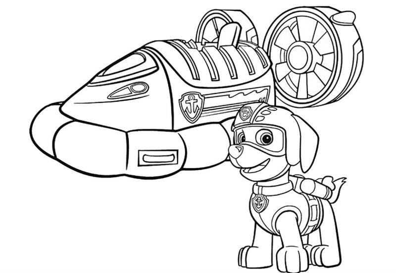 Patrula Catelusi de colorat p16