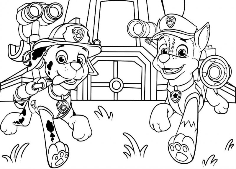 Patrula Catelusi de colorat p51