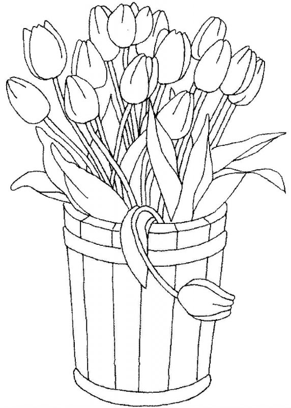 Lalele de colorat p21