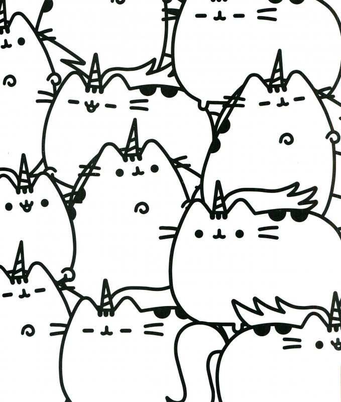 Pusheen de colorat p16