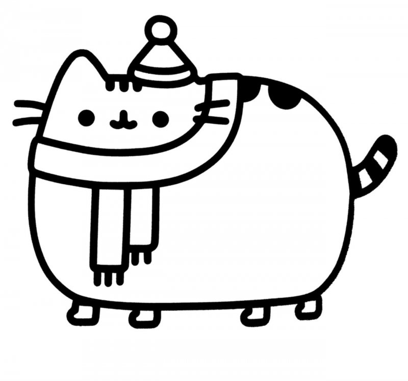 Pusheen de colorat p3