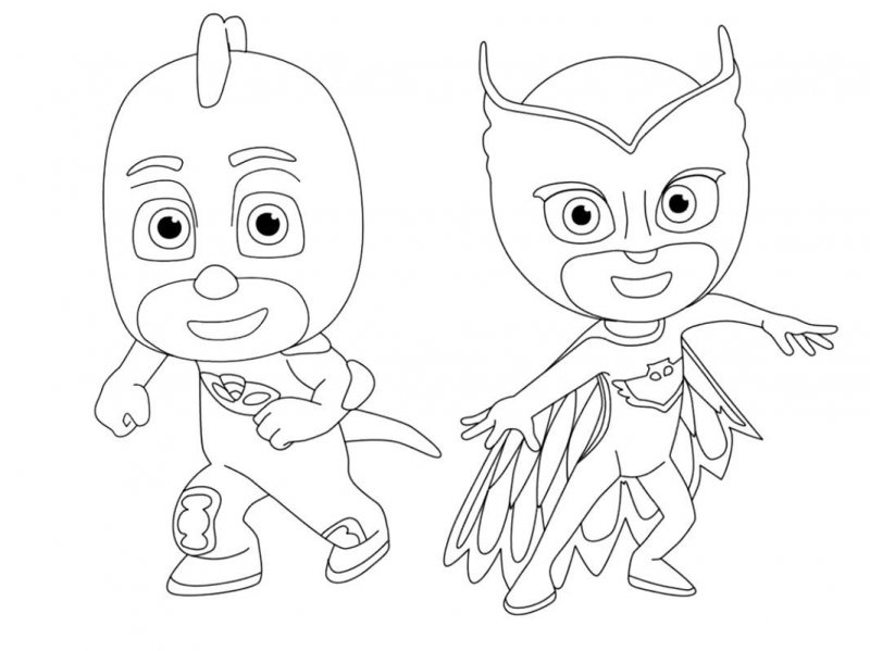 Eroi in pijama de colorat p17