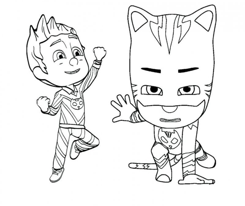 Eroi in pijama de colorat p36