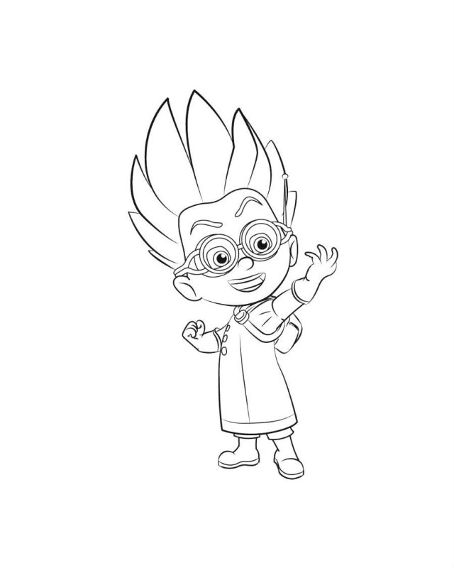 Eroi in pijama de colorat p24