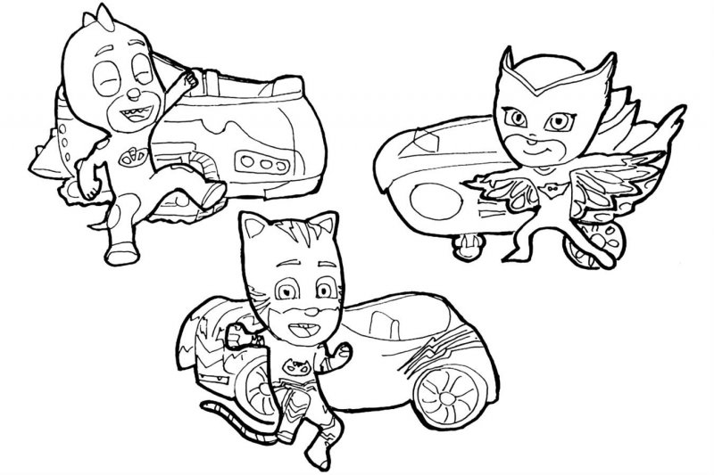 Eroi in pijama de colorat p32