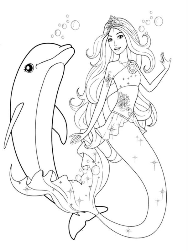 Sirena de colorat p15