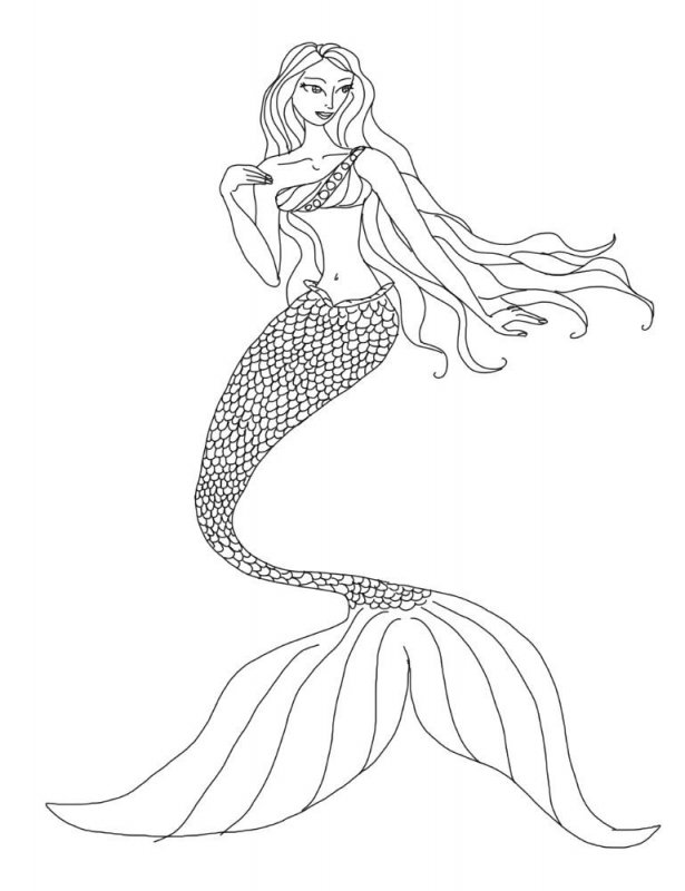 Sirena de colorat p16