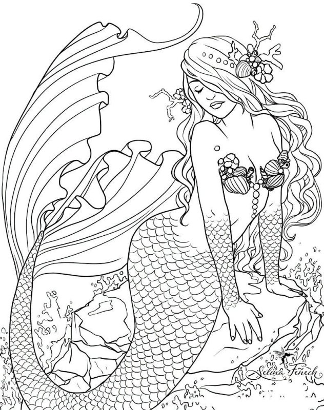 Sirena de colorat p10