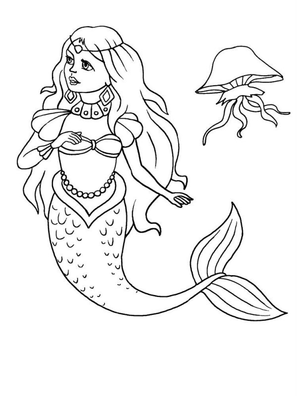 Sirena de colorat p36