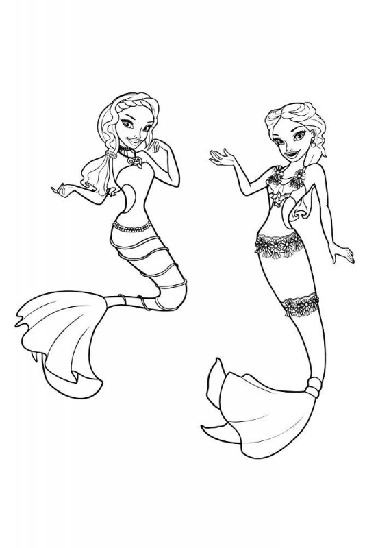 Sirena de colorat p19