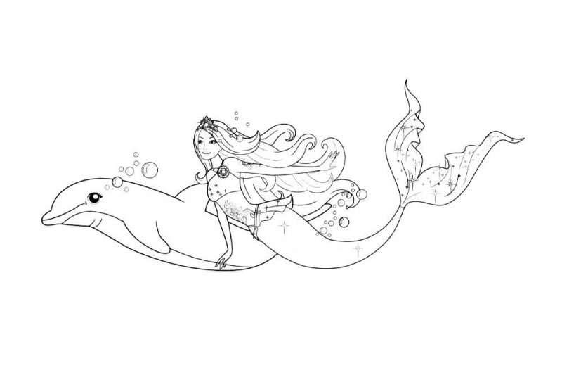 Sirena de colorat p34