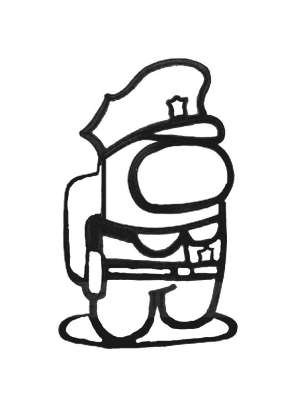 Fisă de colorat cu Among Us de colorat p13