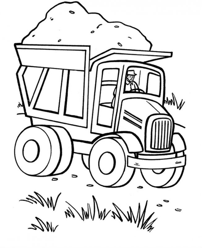 Fisă de colorat cu Masini de colorat p17