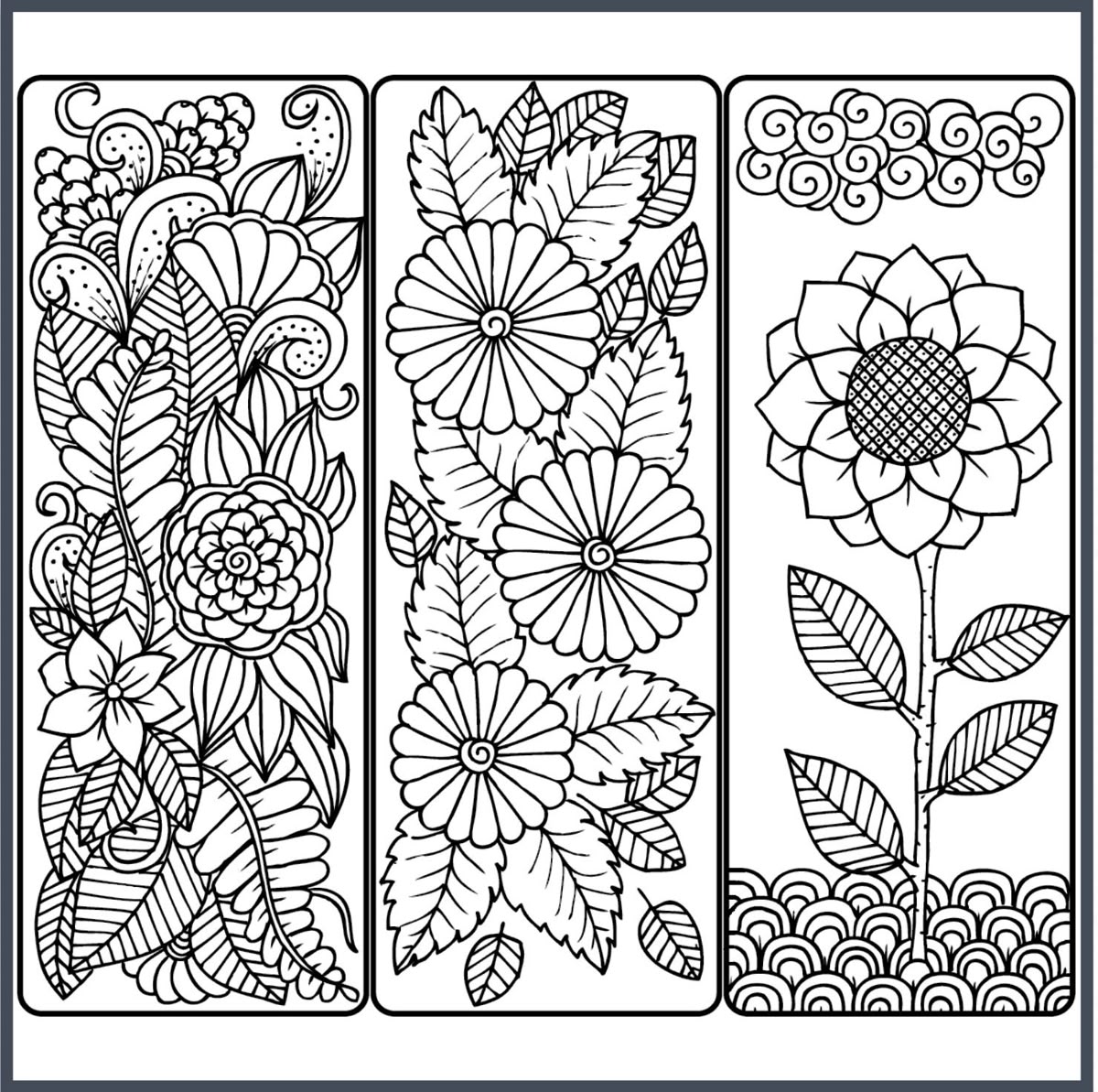 Semn de carte flori n8