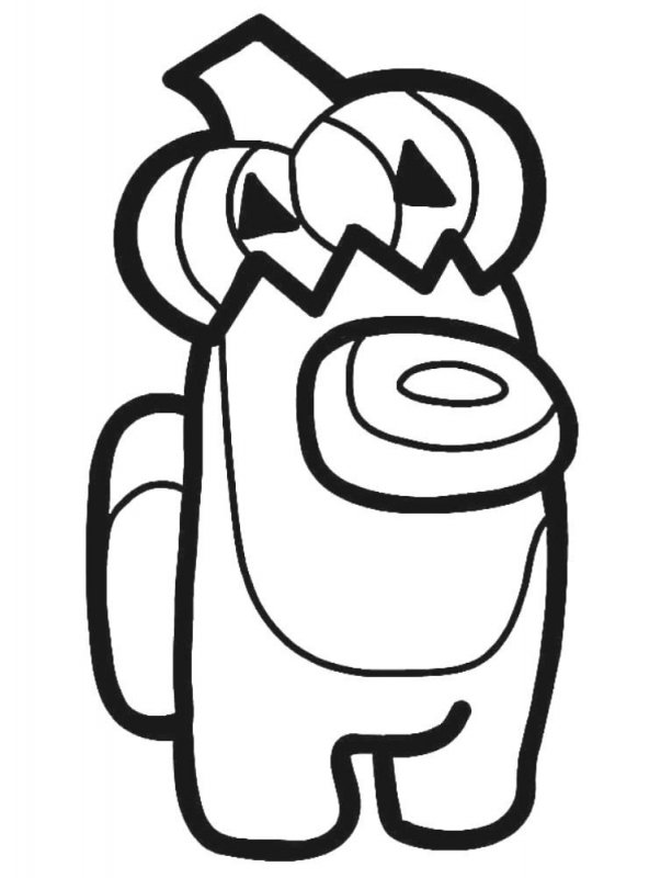 Fisă de colorat cu Among Us de colorat p15