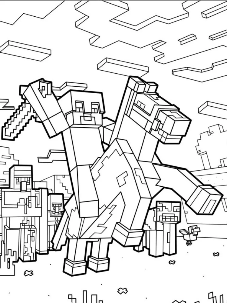 Minecraft de colorat p15