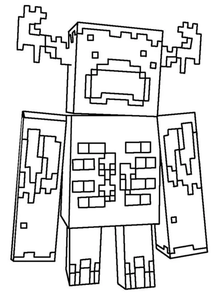 Minecraft de colorat p11