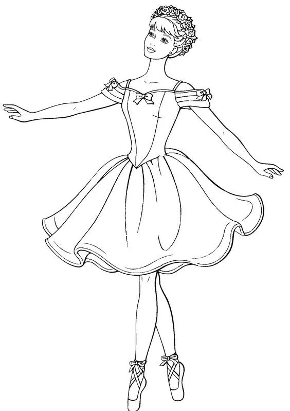 Balerină de colorat p19