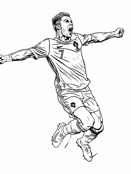 Cristiano Ronaldo de colorat p6