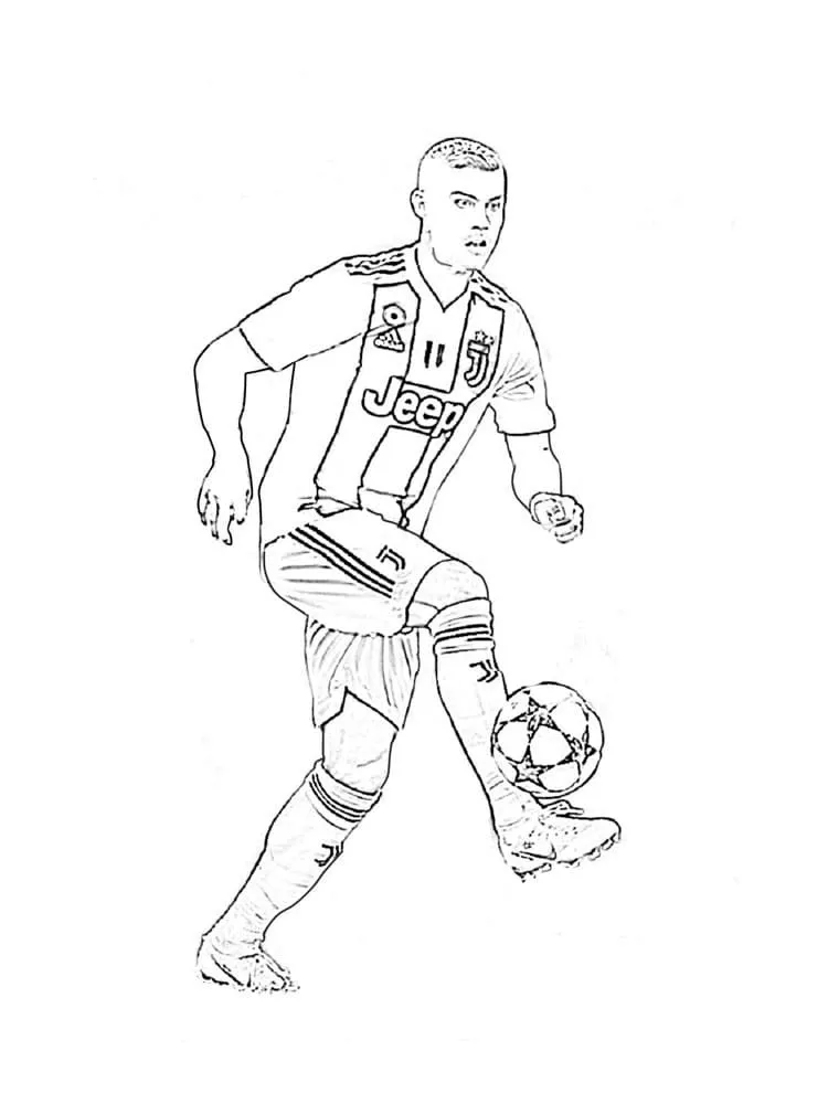Cristiano Ronaldo de colorat p21