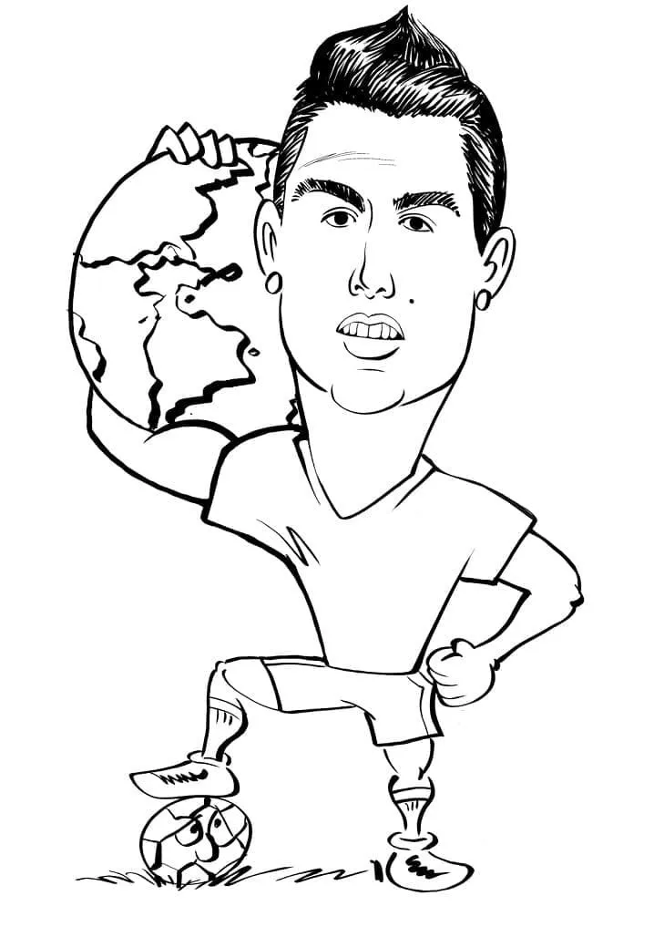 Cristiano Ronaldo de colorat p25