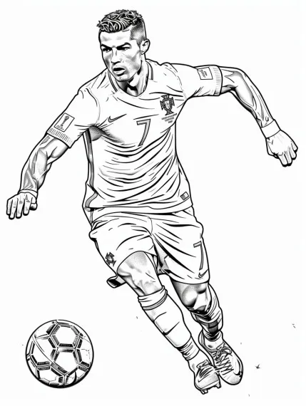 Cristiano Ronaldo de colorat p9
